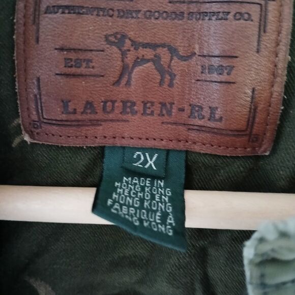 Polo Ralph Lauren Lauren 2X Cargo Vest Quilted Soft Shell Button/Zip Cropped - Picture 8 of 13